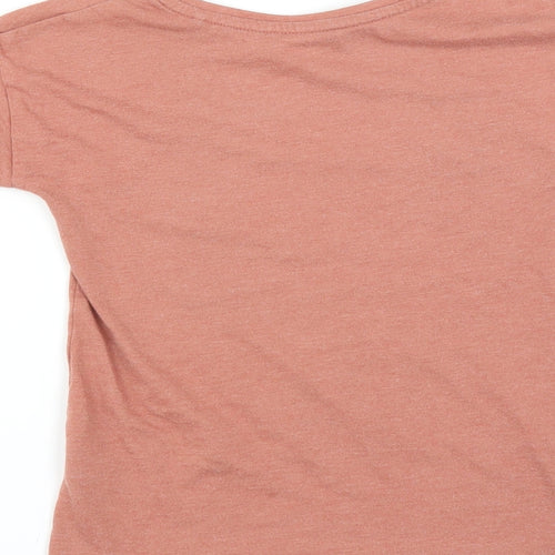 Sainsburys Girls Brown   Basic T-Shirt Size 6 Years  - animal