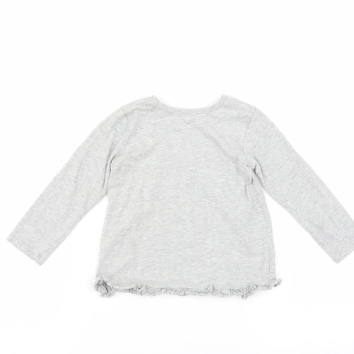 George Girls Grey   Basic T-Shirt Size 18-24 Months  - i love nanna