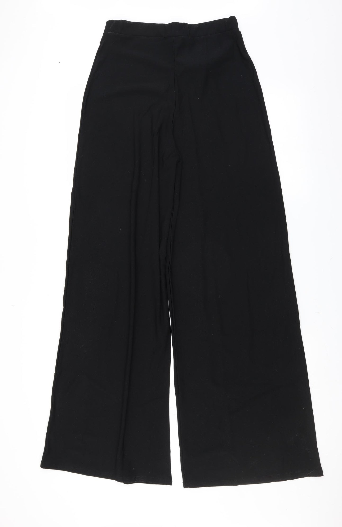 PRETTYLITTLETHING Womens Black   Trousers  Size 12 L33 in - wide leg