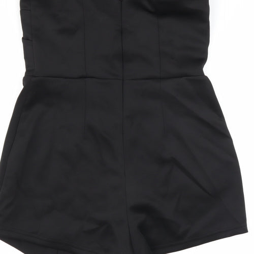 Topshop Womens Black   Playsuit One-Piece Size 14