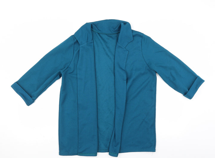 Blue Inc Womens Blue Jacket Blazer Size 12