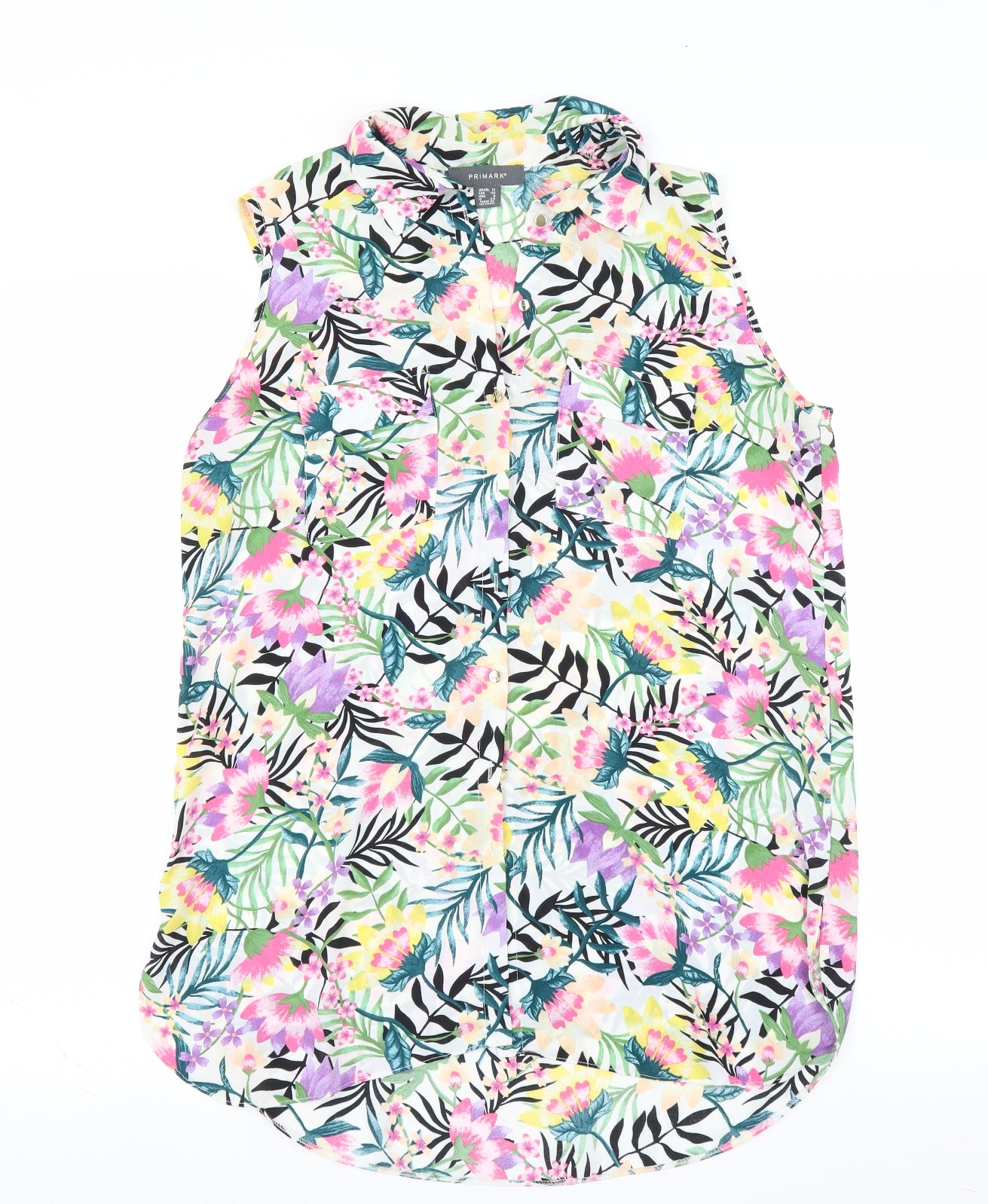 Primark Womens Multicoloured Floral  Basic Blouse Size 12