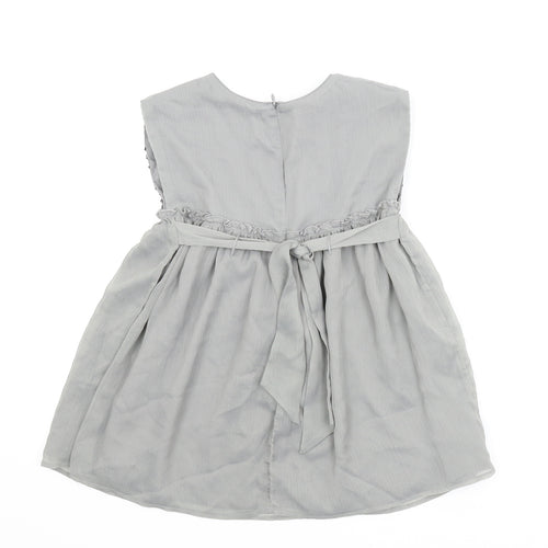 Monsoon Girls Grey   A-Line  Size 7-8 Years