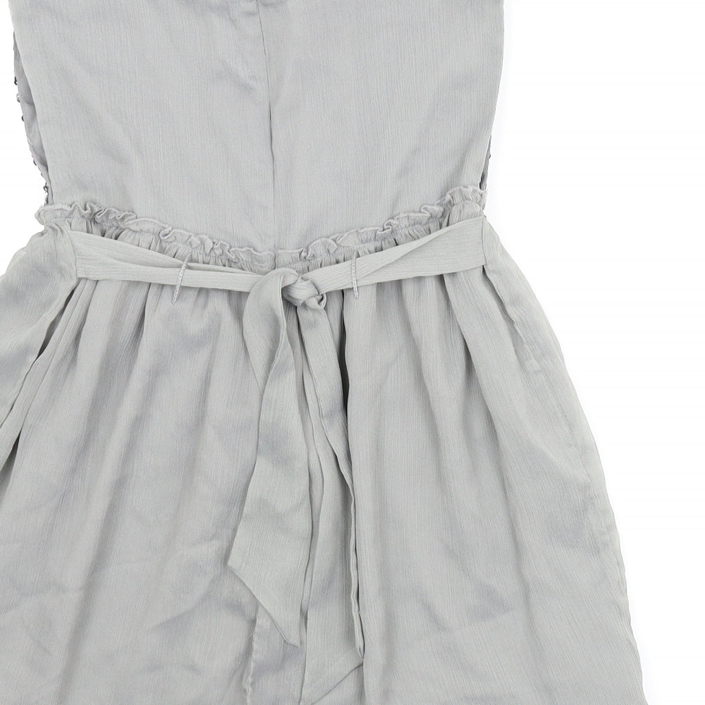 Monsoon Girls Grey   A-Line  Size 7-8 Years