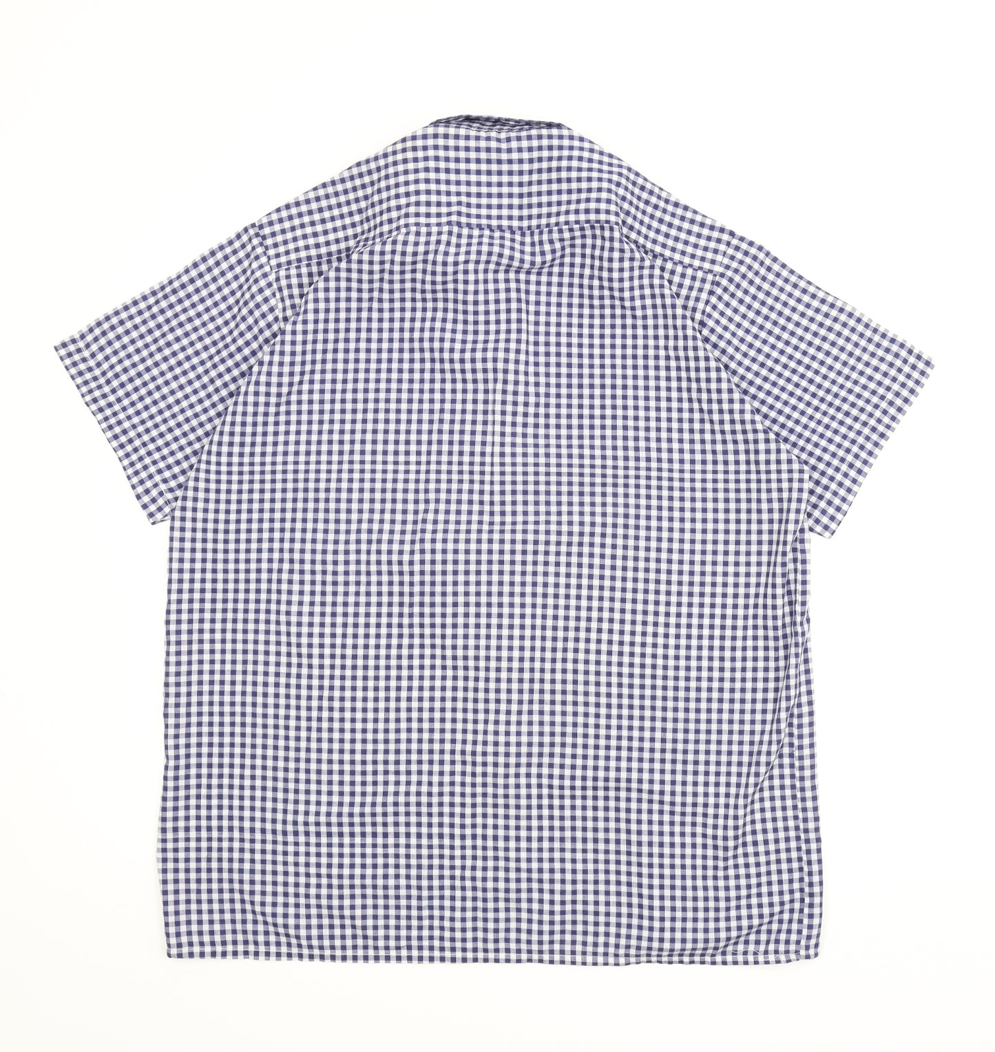 Peak Performance Mens Blue Check   Button-Up Size L