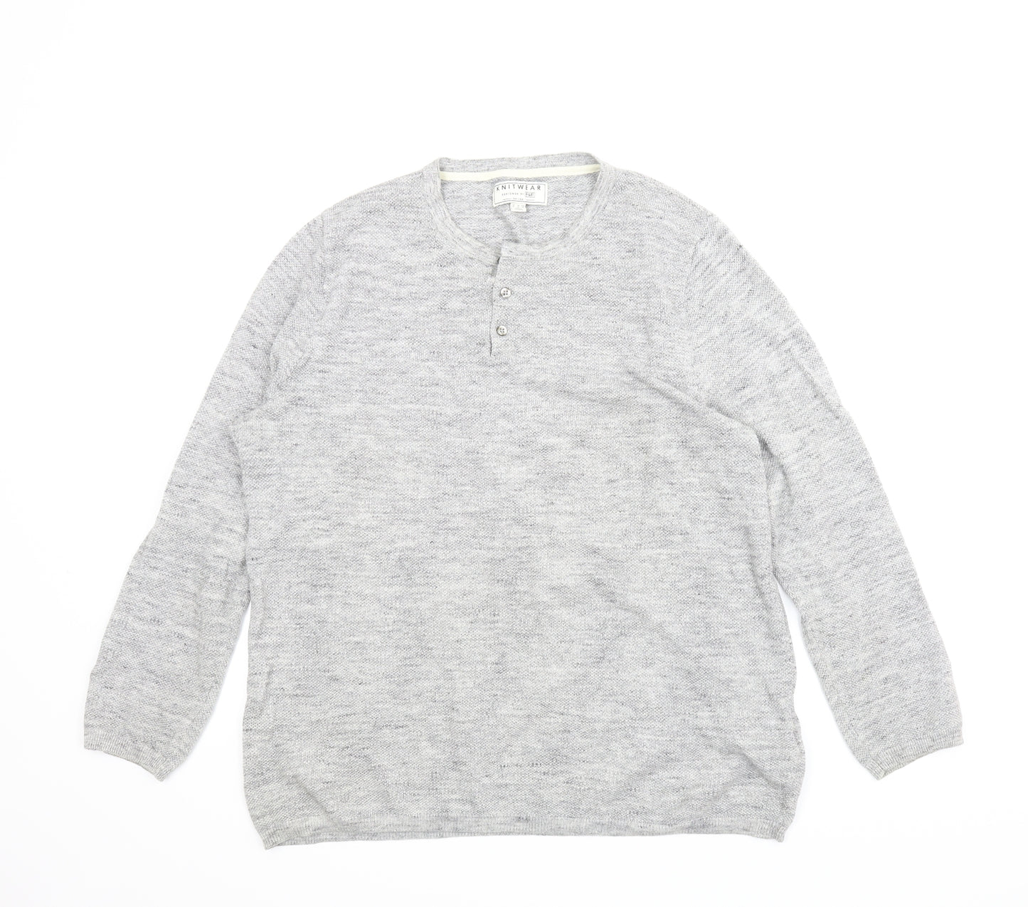 F&F Mens Grey   Pullover Jumper Size XL