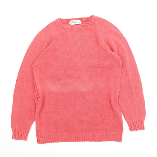 Dewberry Womens Pink   Pullover Jumper Size M