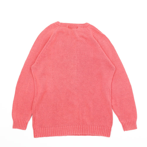 Dewberry Womens Pink   Pullover Jumper Size M