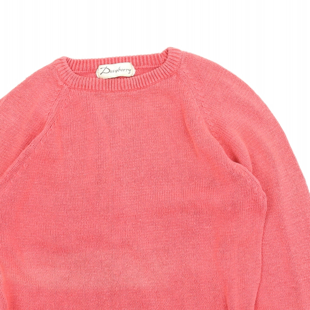 Dewberry Womens Pink   Pullover Jumper Size M
