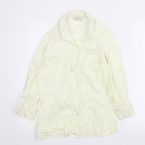 Zara Womens Ivory   Basic Button-Up Size M