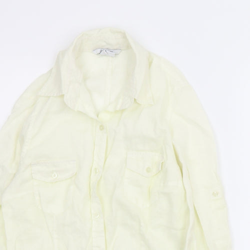 Zara Womens Ivory   Basic Button-Up Size M
