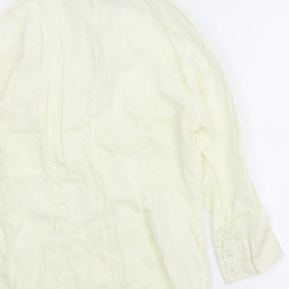 Zara Womens Ivory   Basic Button-Up Size M