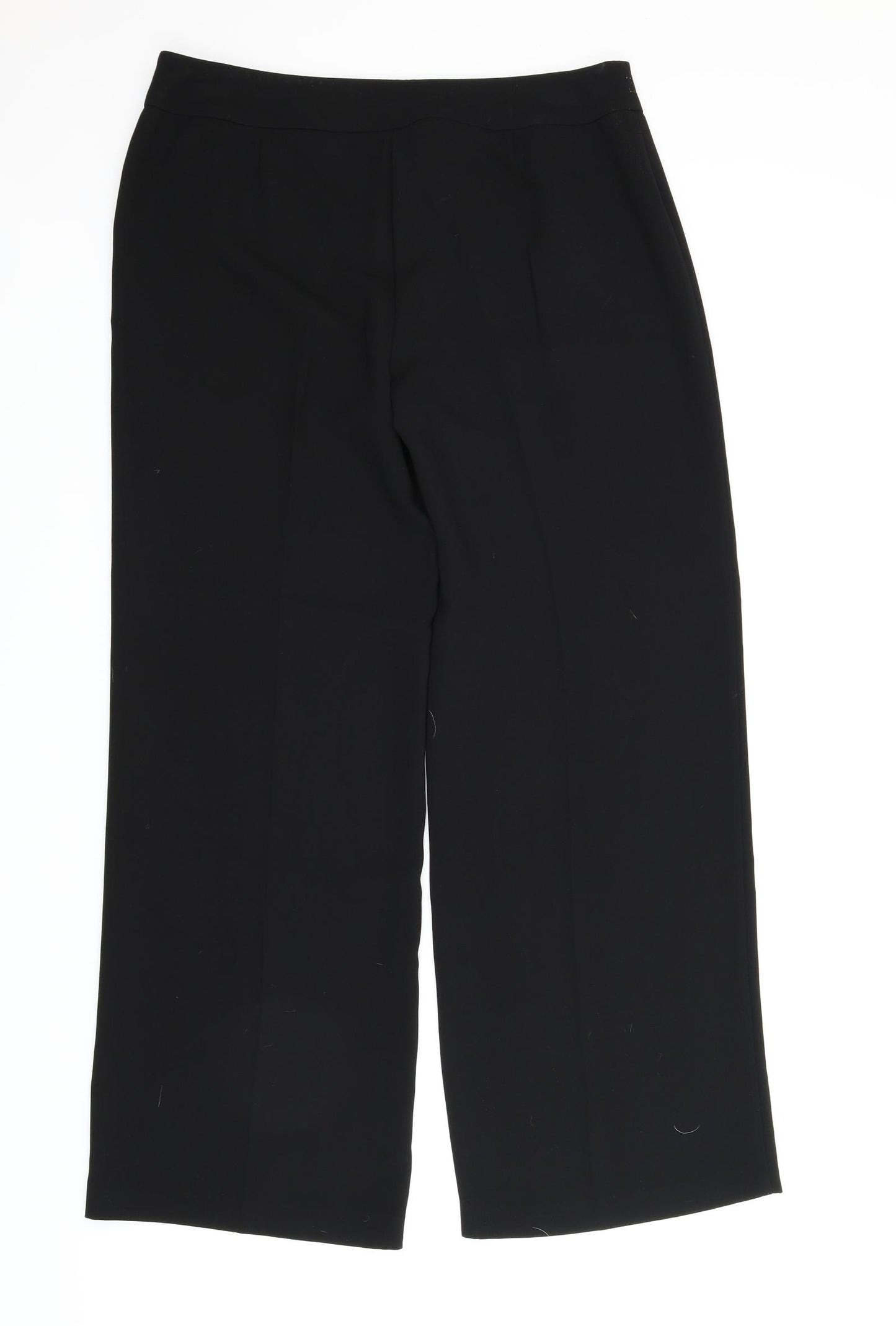 M&S Womens Black   Trousers  Size 14 L28 in