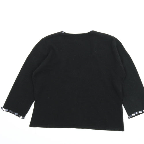 Preworn Womens Black   Cardigan Jumper Size M