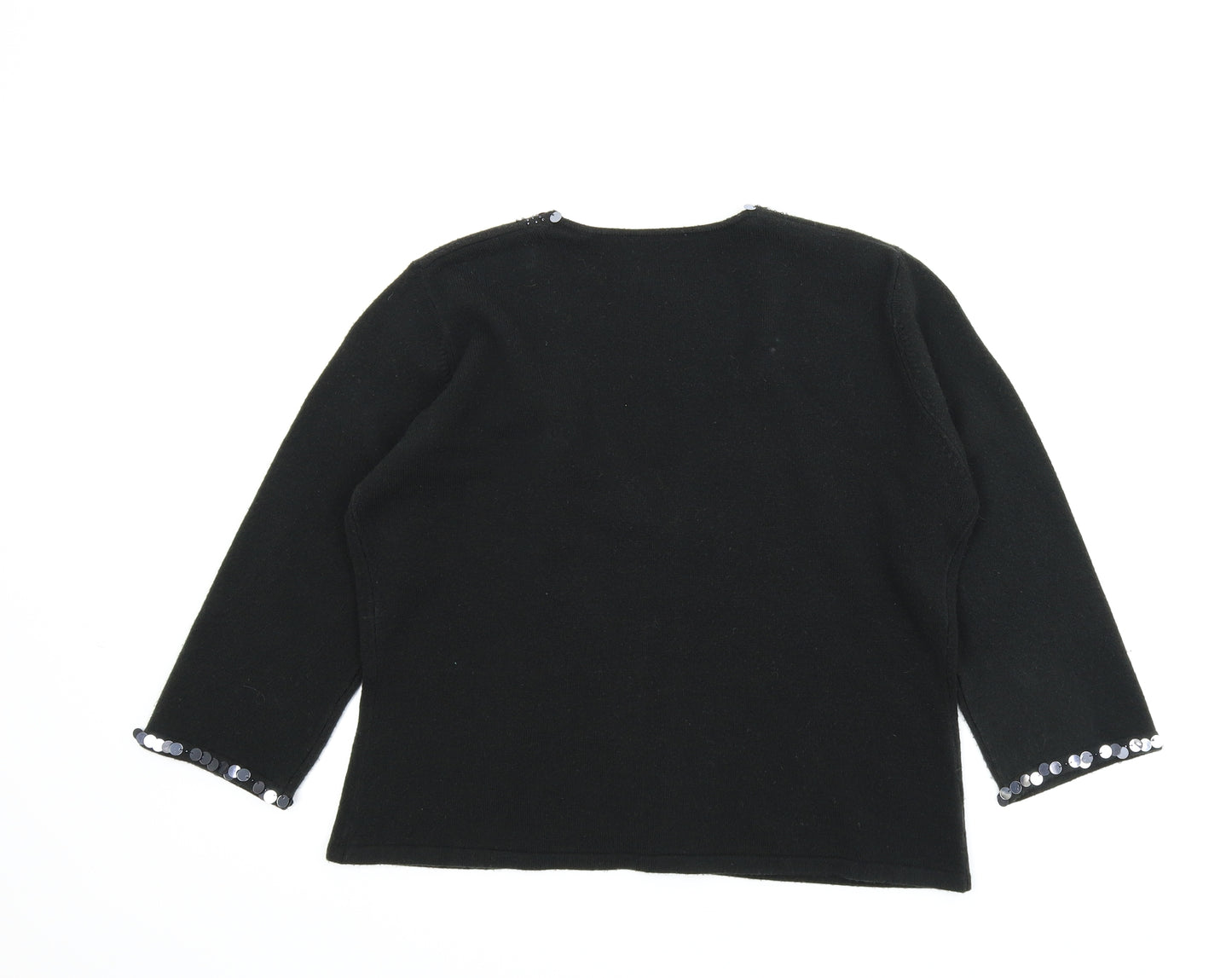 Preworn Womens Black   Cardigan Jumper Size M
