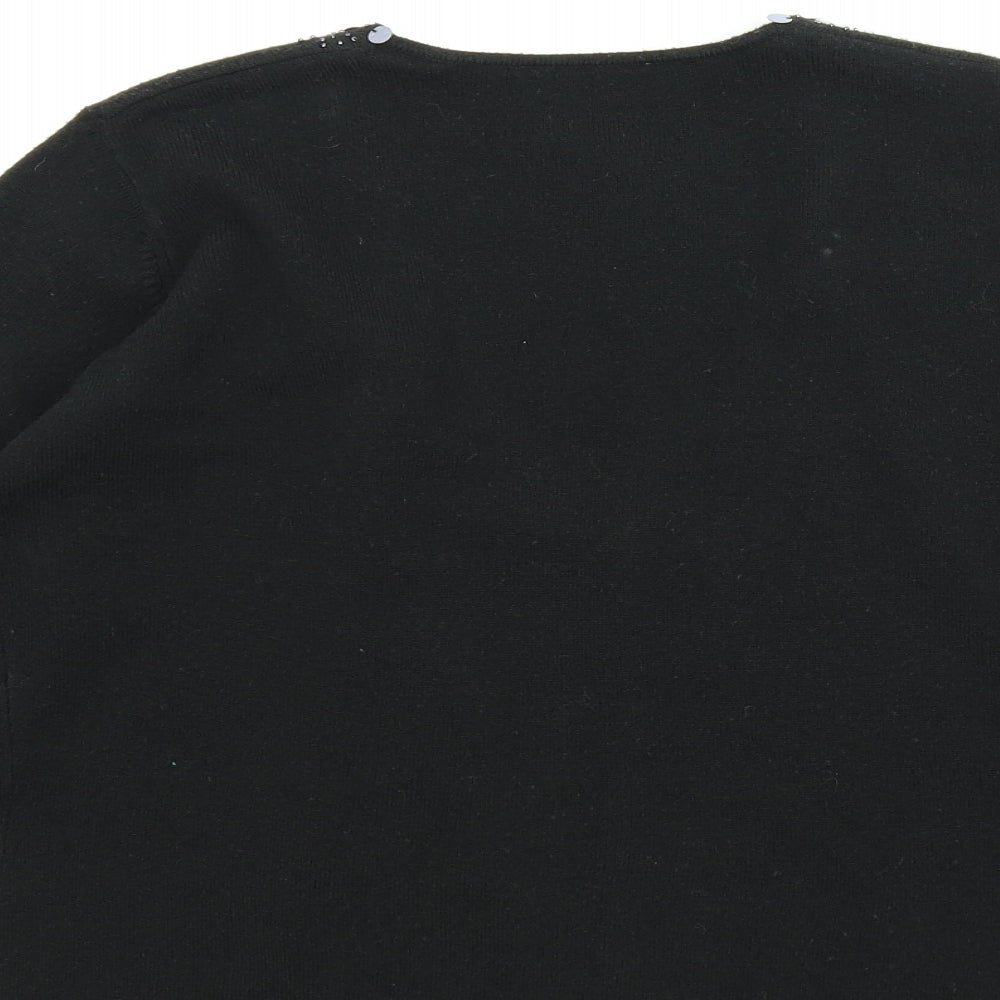 Preworn Womens Black   Cardigan Jumper Size M