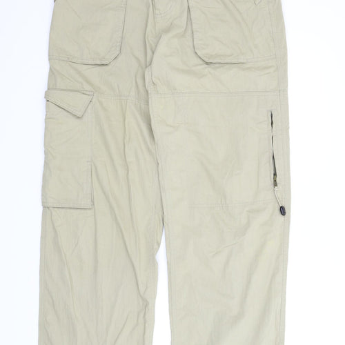NEXT Mens Beige   Cargo Trousers Size 34 in L32 in