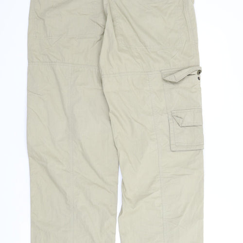 NEXT Mens Beige   Cargo Trousers Size 34 in L32 in