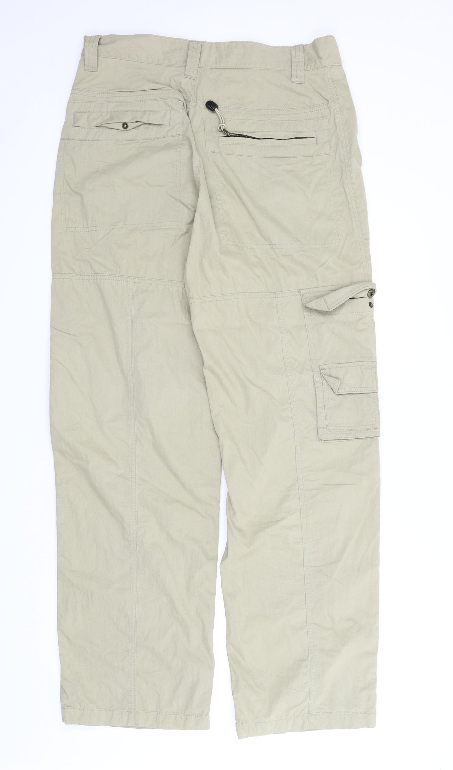 NEXT Mens Beige   Cargo Trousers Size 34 in L32 in