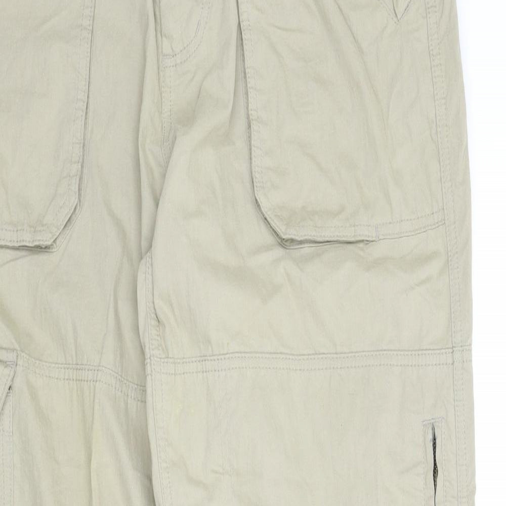 NEXT Mens Beige   Cargo Trousers Size 34 in L32 in