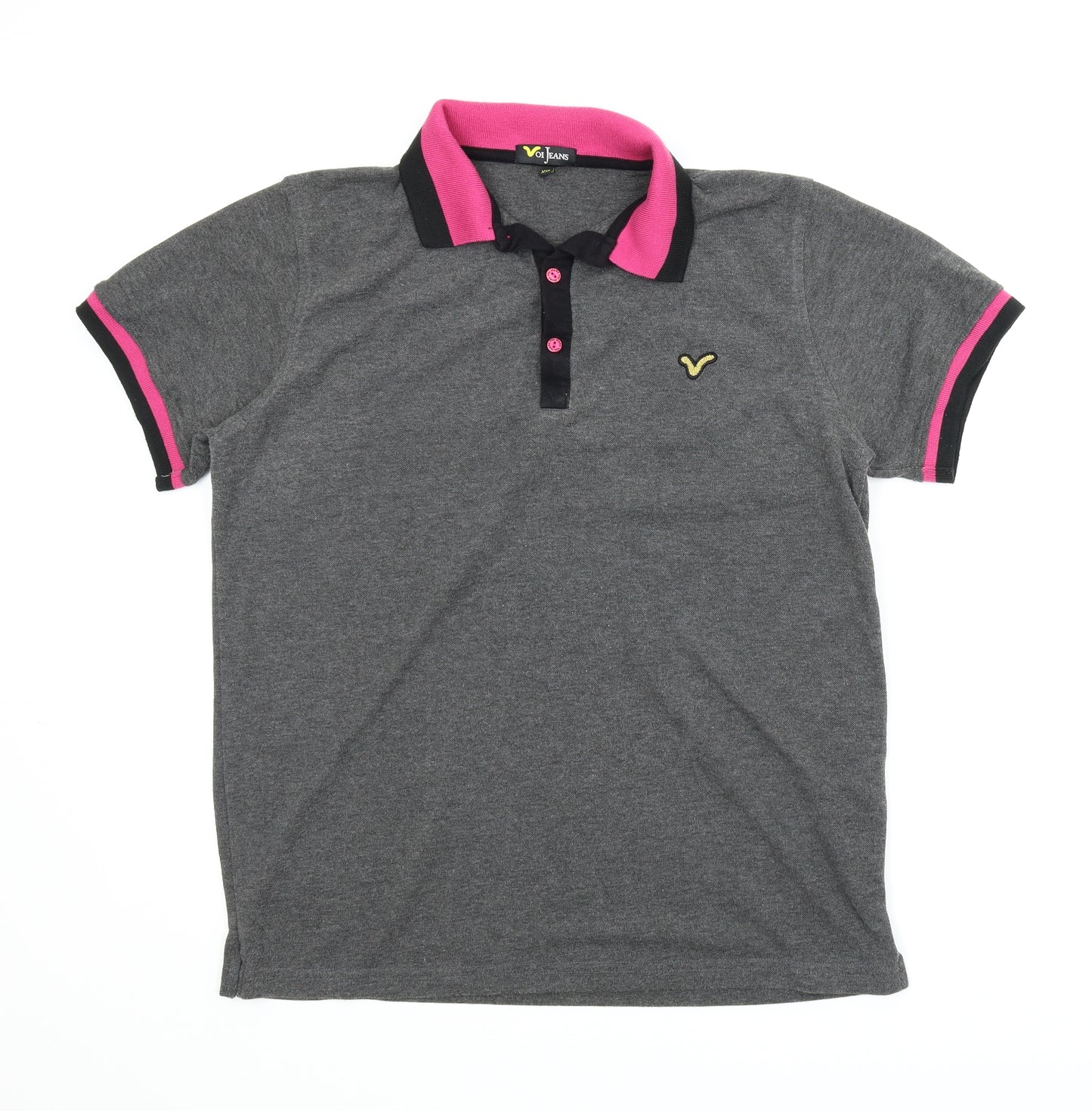 Voi Jeans Mens Grey    Polo Size 2XL