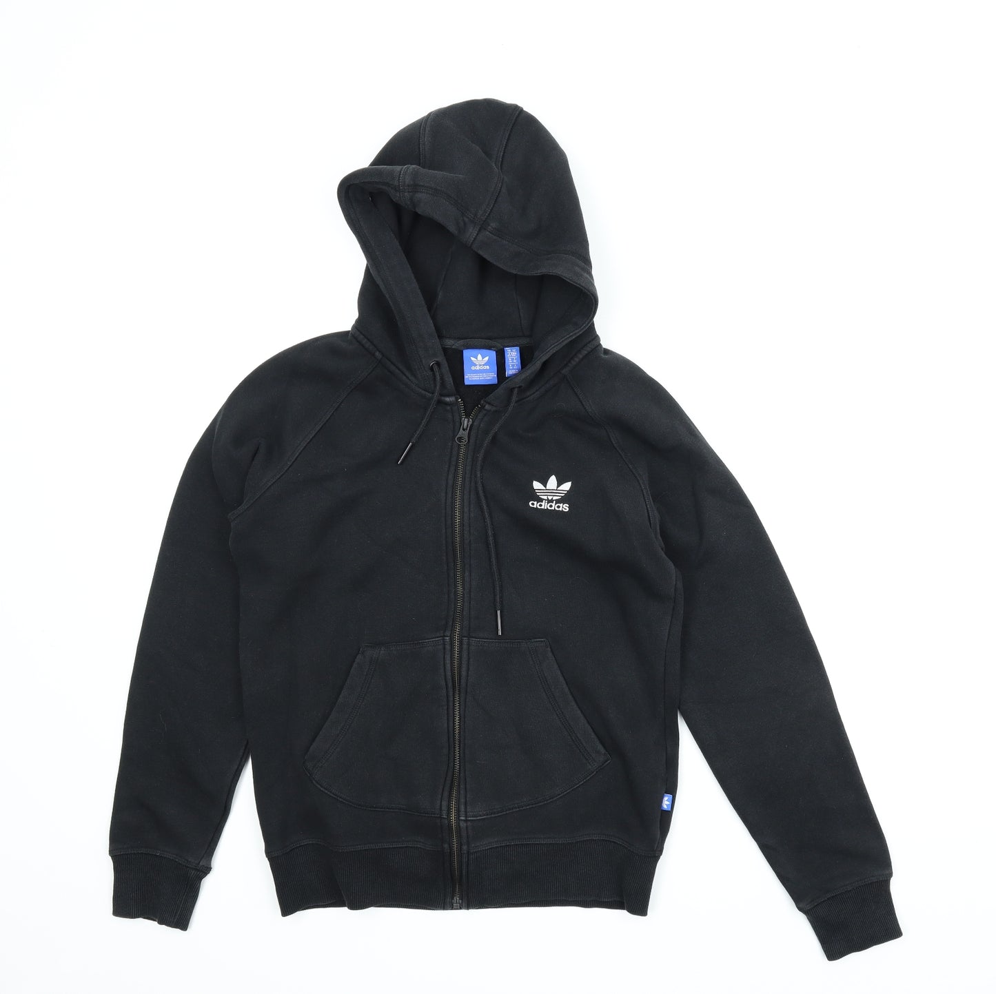Adidas  Womens Black   Full Zip Hoodie Size 10