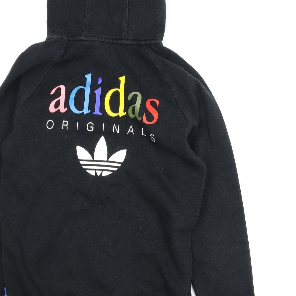 Adidas  Womens Black   Full Zip Hoodie Size 10