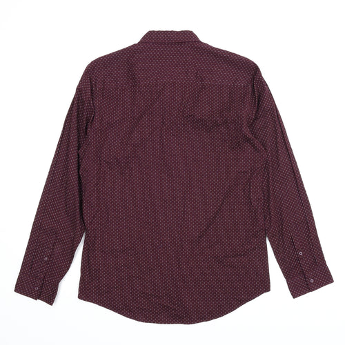 F&F Mens Purple    Button-Up Size M