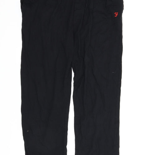 Farah Mens Black   Sweatpants Trousers Size L L26 in - Lounge