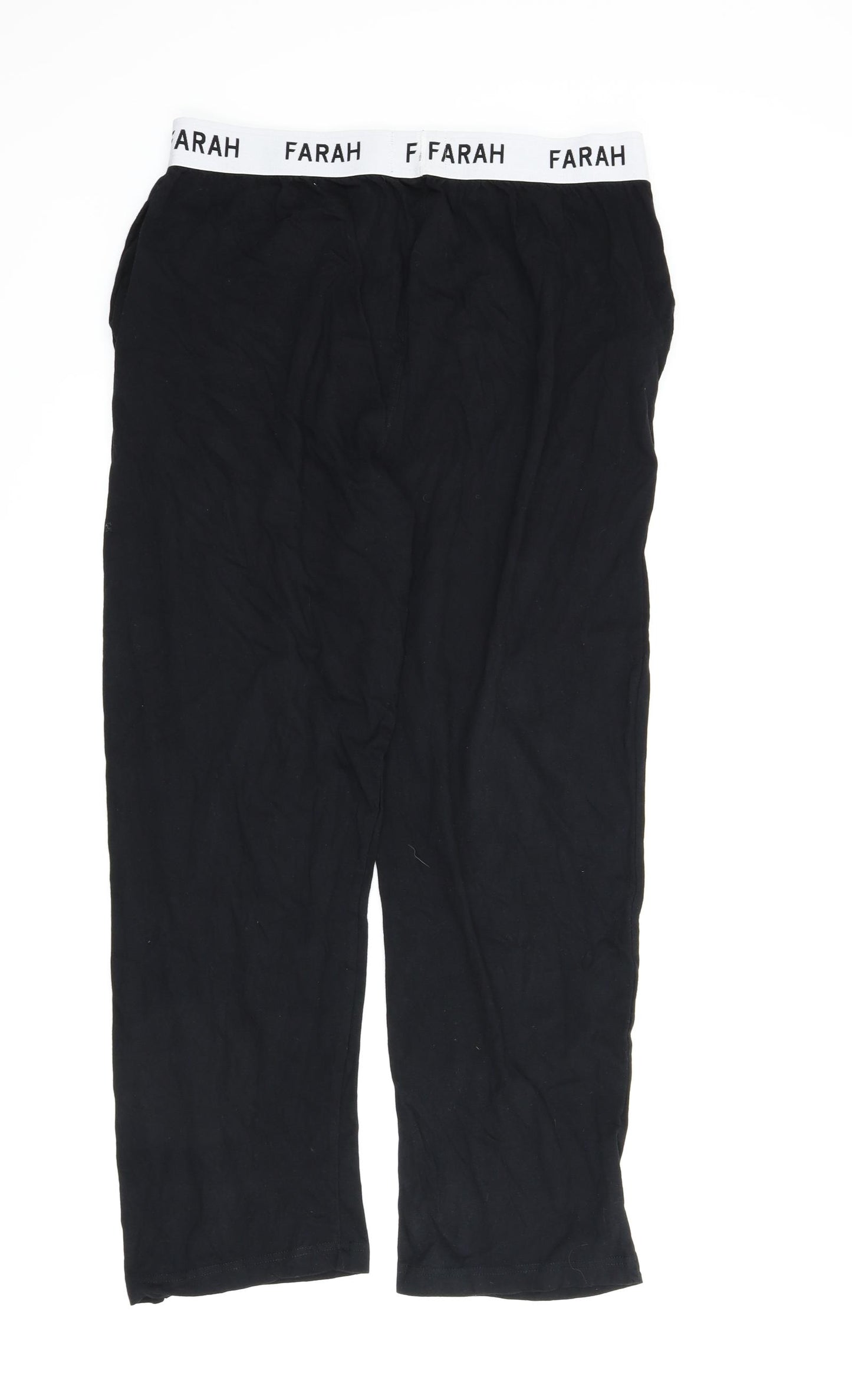 Farah Mens Black   Sweatpants Trousers Size L L26 in - Lounge