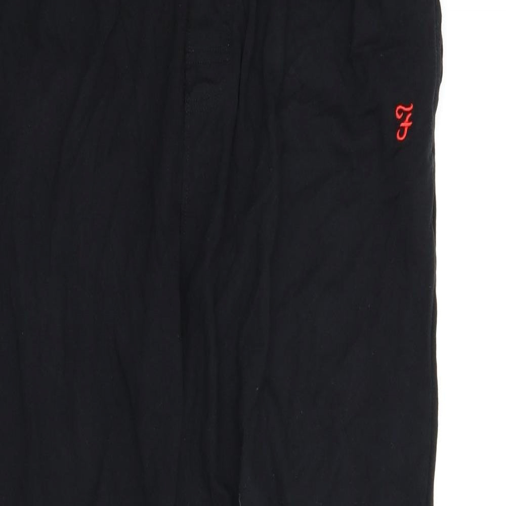 Farah Mens Black   Sweatpants Trousers Size L L26 in - Lounge