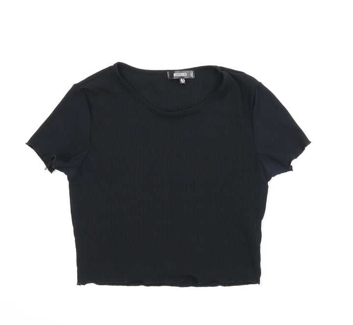 Missguided Womens Black   Basic Blouse Size 12