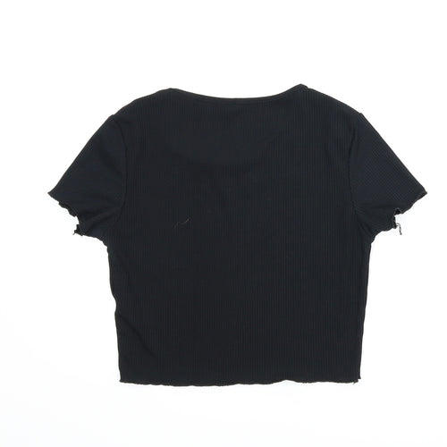 Missguided Womens Black   Basic Blouse Size 12