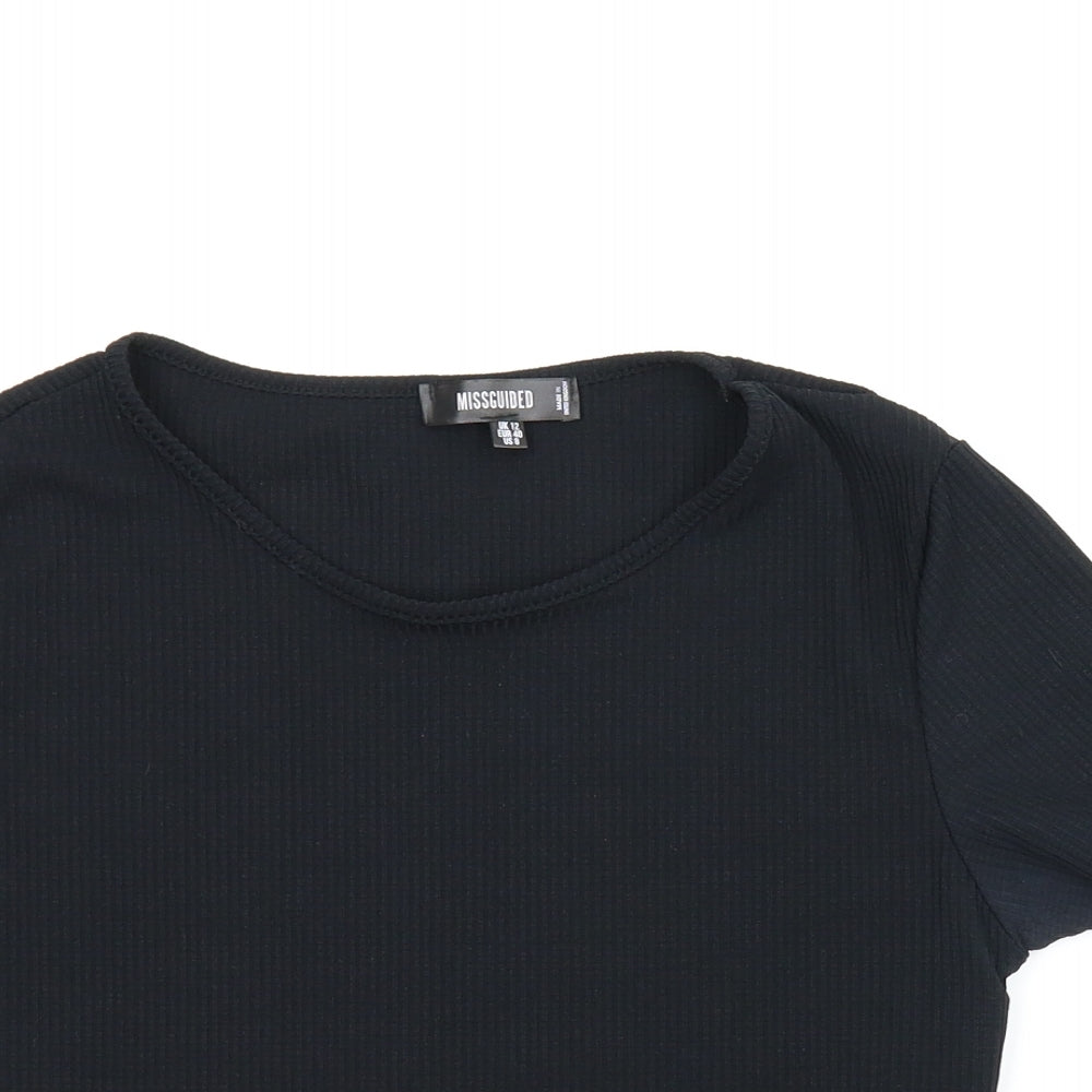Missguided Womens Black   Basic Blouse Size 12