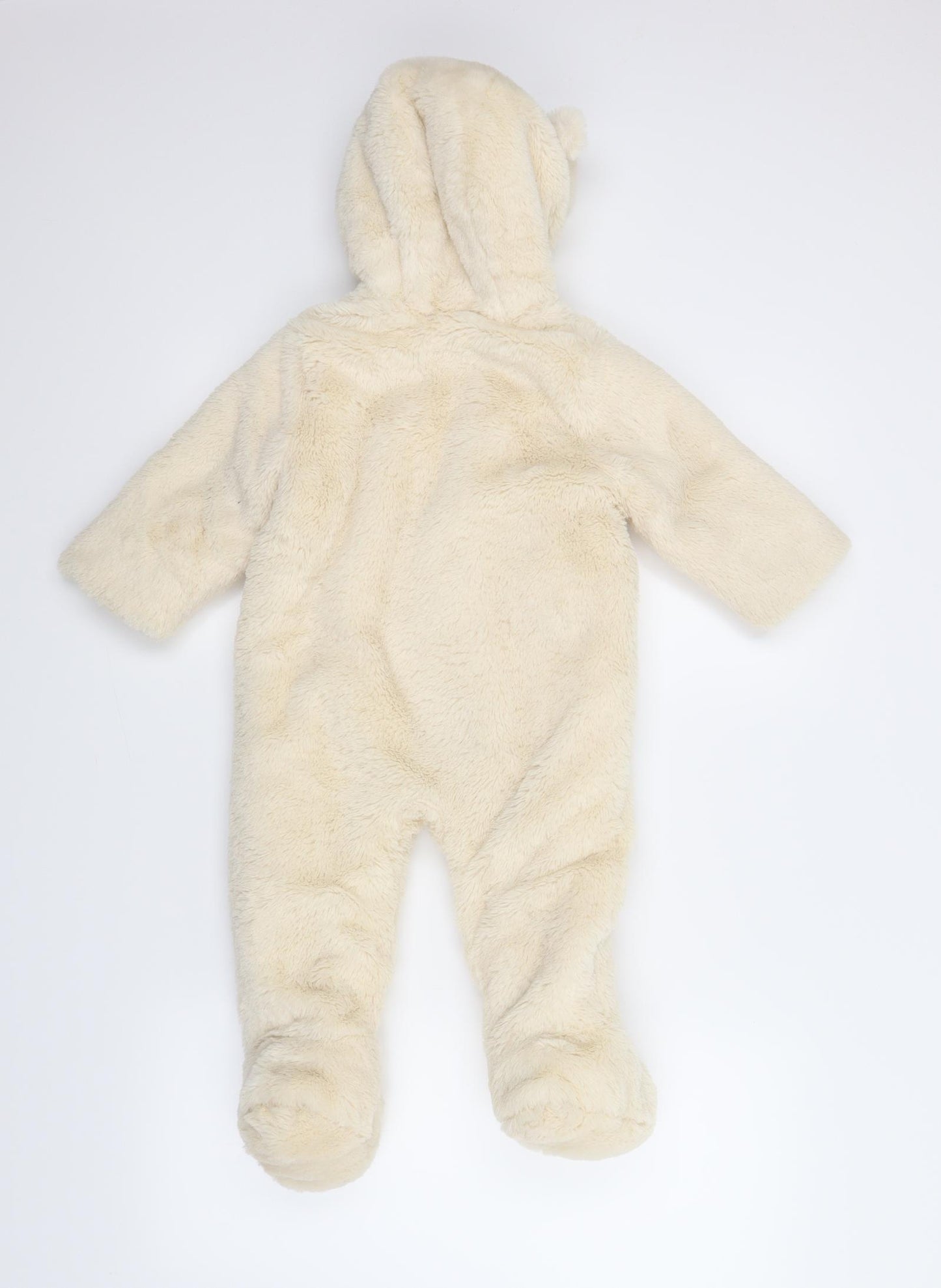 Fred & Flo Girls Ivory   Babygrow One-Piece Size 9-12 Months  - Teddy bear baby grow