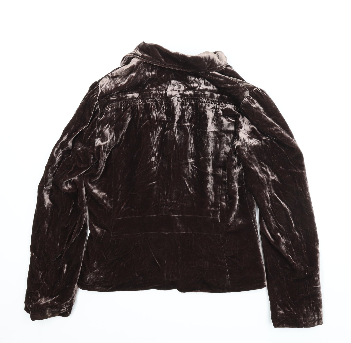 Debenhams Womens Brown  Velvet Jacket  Size 12