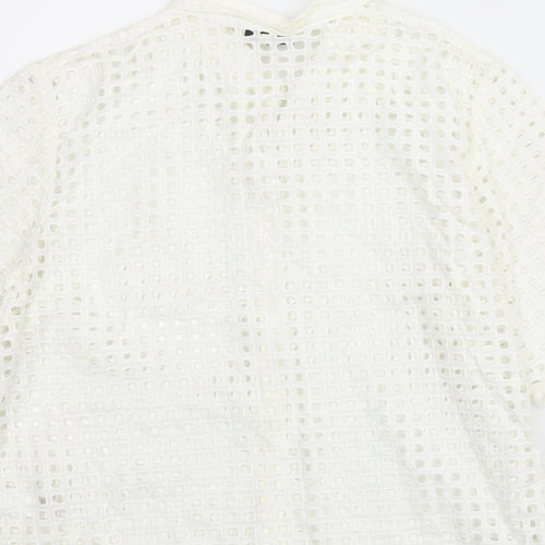 NEXT Womens White   Basic Button-Up Size 14