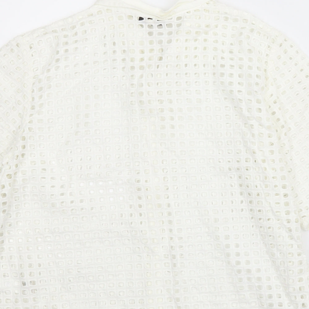 NEXT Womens White   Basic Button-Up Size 14