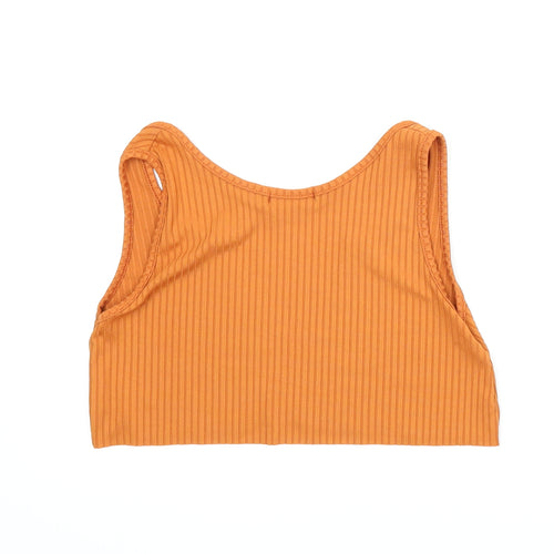 PRETTYLITTLETHING Womens Orange   Cropped Tank Size 6