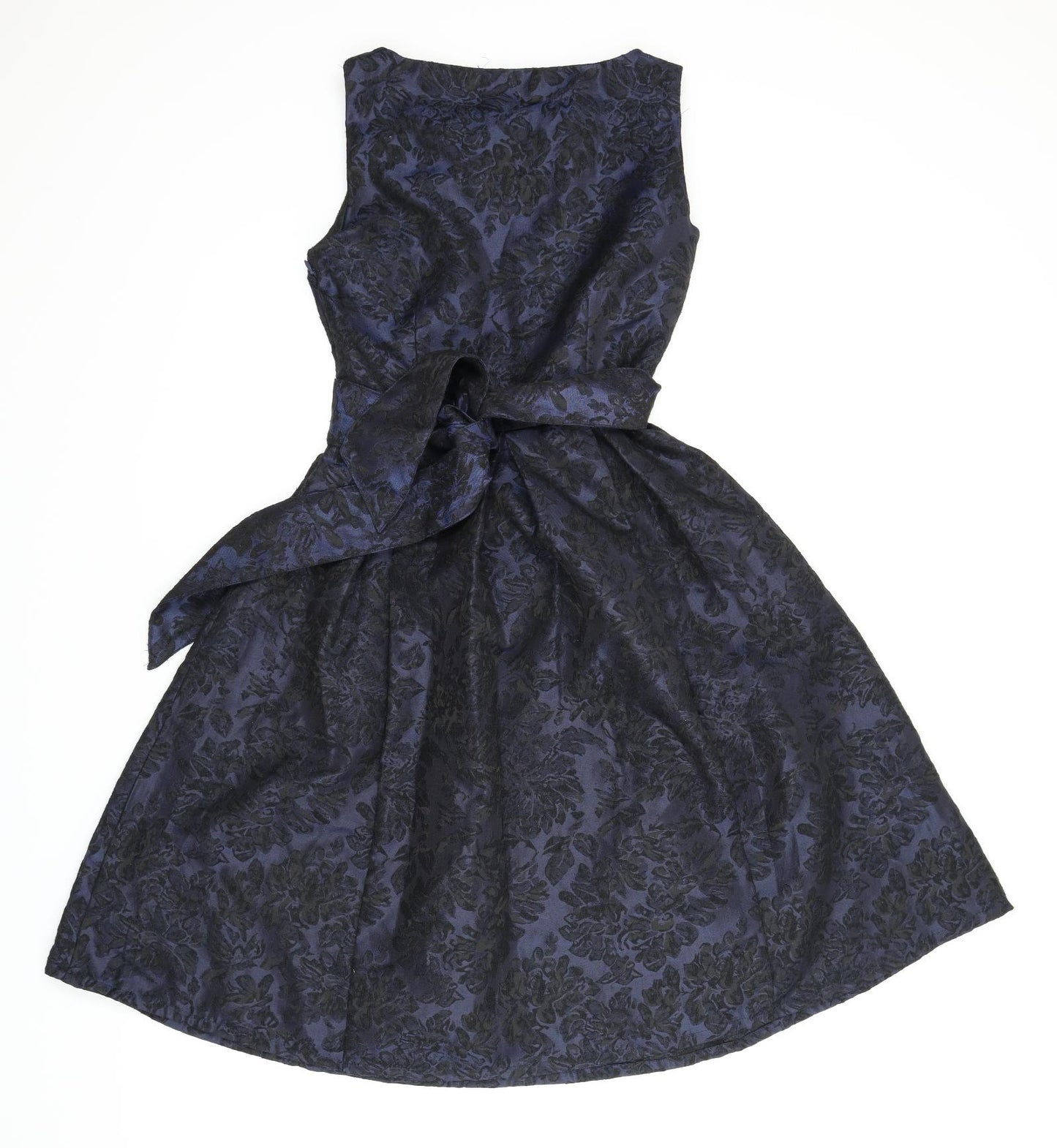 Atmosphere Womens Blue Floral  A-Line  Size 8  - Belt included