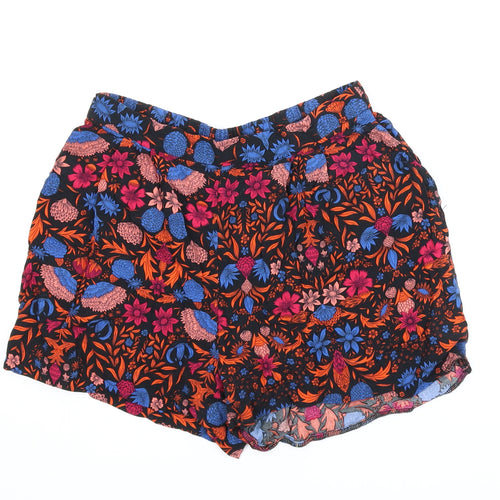 H&M Womens Multicoloured Floral  Culotte Shorts Size 8