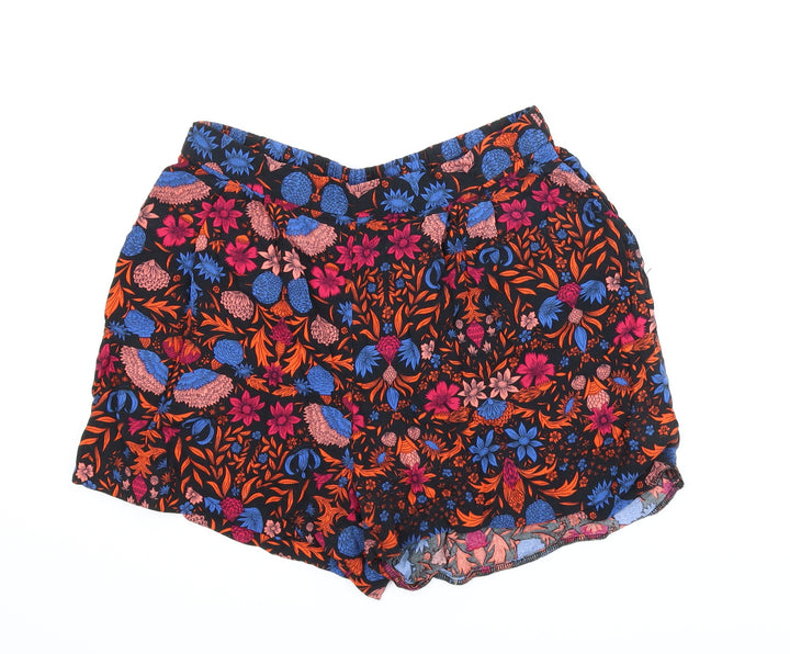H&M Womens Multicoloured Floral  Culotte Shorts Size 8