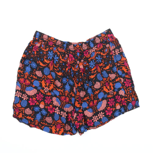 H&M Womens Multicoloured Floral  Culotte Shorts Size 8