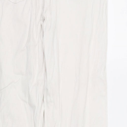 Best Basics Womens White   Straight Jeans Size 14 L31 in