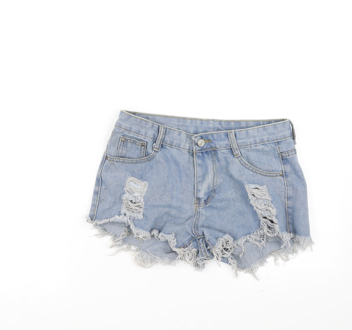 Preworn Womens Blue Cut-Off Shorts Size L