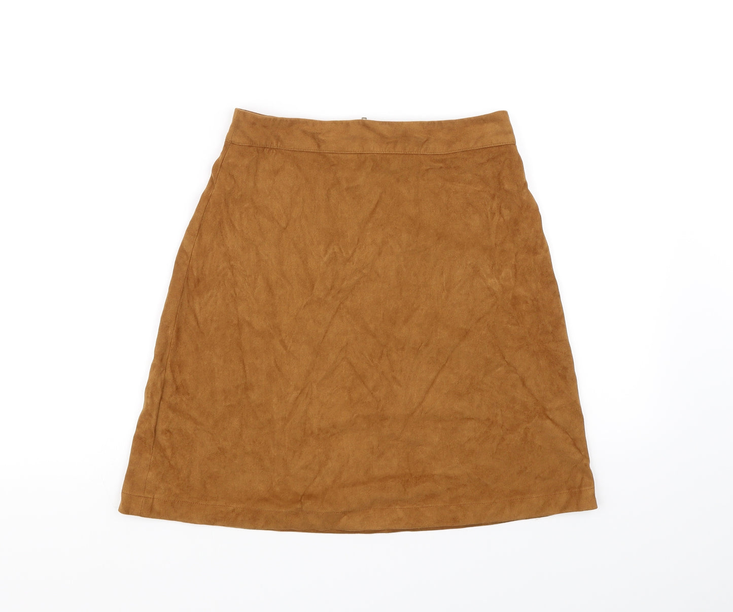 Woolworths Womens Orange   Flare Skirt Size 10  - zip