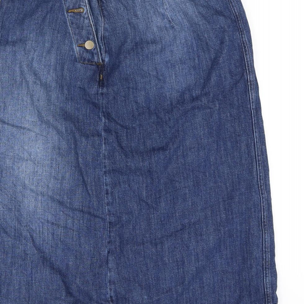 Per Una Womens Blue   Flare Skirt Size 12