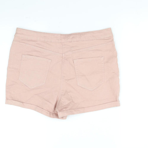 / Denim Womens Beige   Cut-Off Shorts Size 16