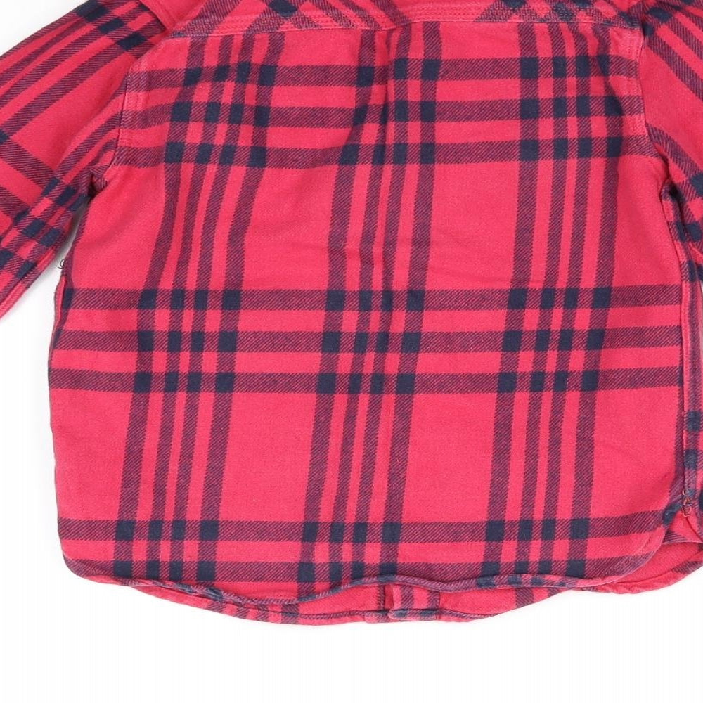Fat Face Girls Pink Check  Basic Button-Up Size 6-7 Years