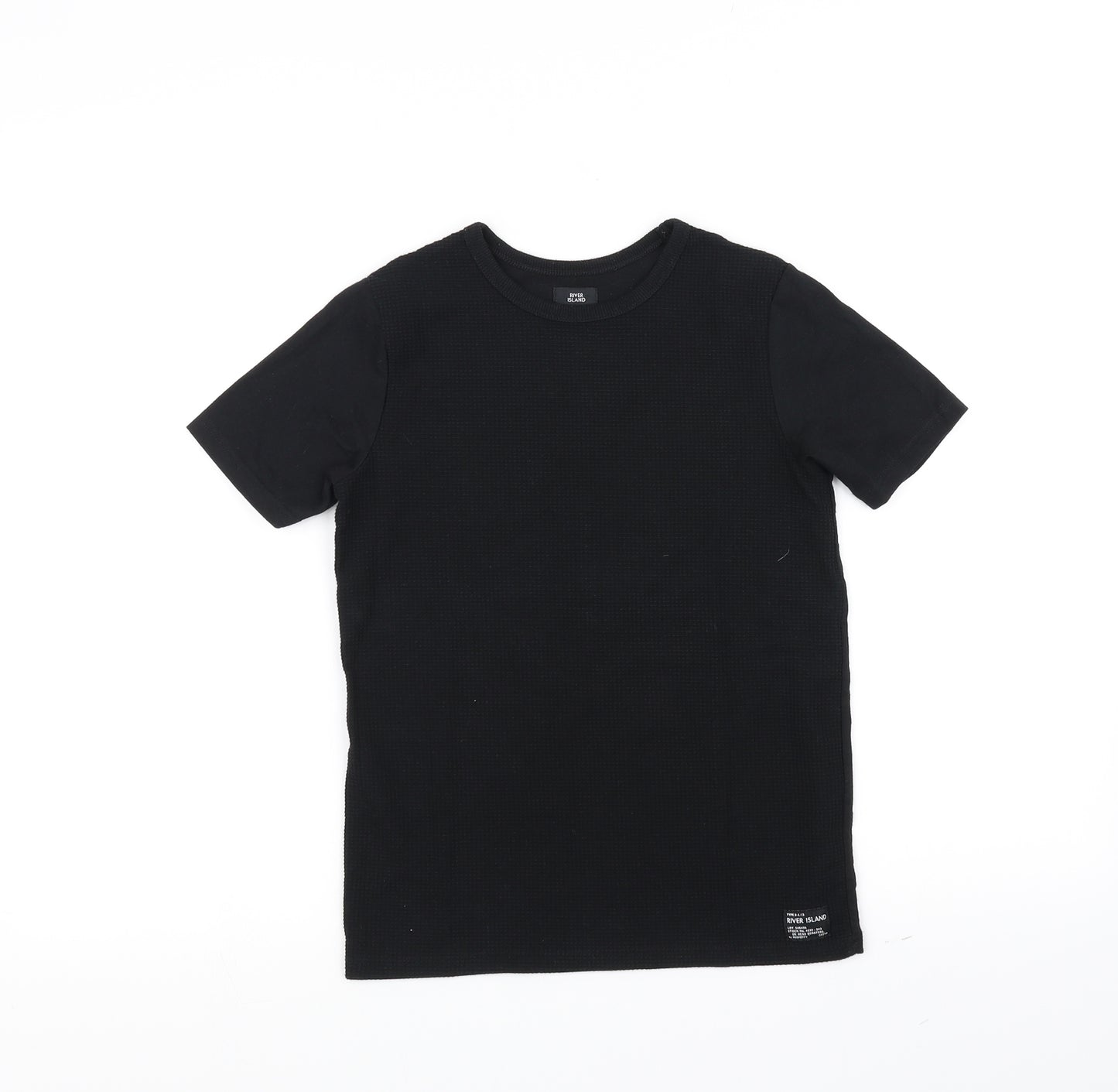 River Island Girls Black   Basic T-Shirt Size 7-8 Years